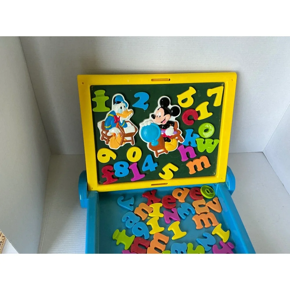 Disney Vintage Magnetic Alphabet Chalkboard Activity Set Mickey Mouse One Size